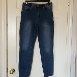 Max Jeans Mom Jeans High Waist Raw Hem